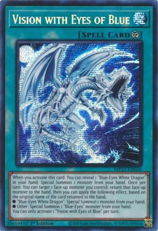 Vision with Eyes of Blue - MP23-EN026 - Prismatic Secret Rare 1st Edition