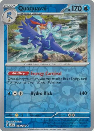 Quaquaval - 054/198 - Holo Rare Reverse Holo