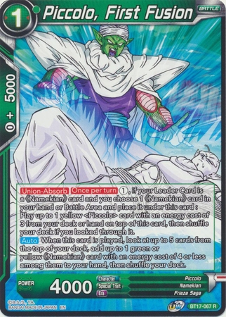 Piccolo, First Fusion - BT17-067 - Rare