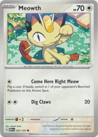 Meowth - 052/165 - Common