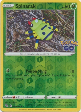 Spinarak - 006/078 - Common Reverse Holo