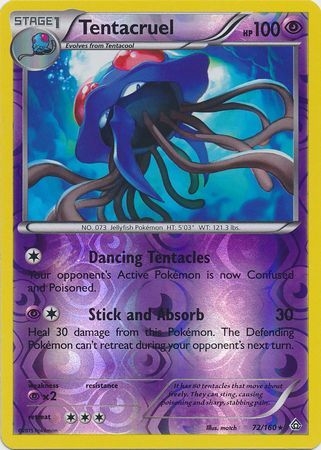 Tentacruel - 72/160 - Rare - Reverse Holo