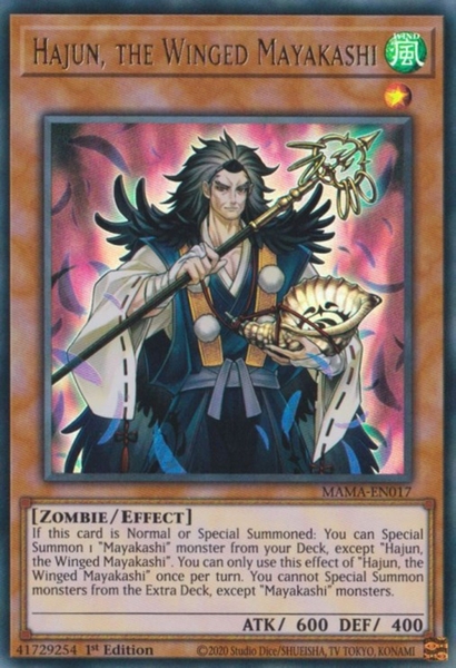 Hajun, the Winged Mayakashi - MAMA-EN017 - Ultra Rare 1st Edition