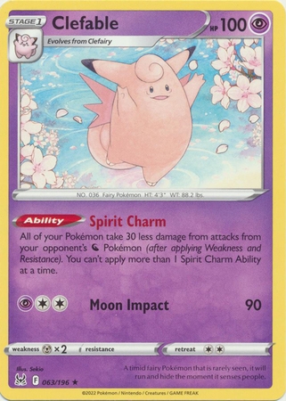 Clefable - 063/196 - Rare