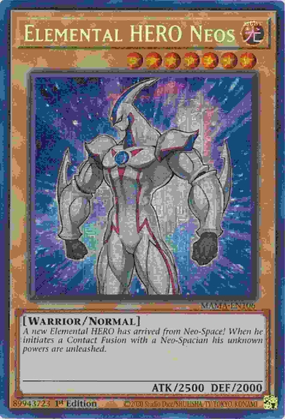 Elemental HERO Neos - MAMA-EN106 - Secret Pharaoh's Rare 1st Edition