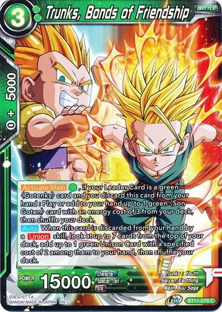 Trunks, Bonds of Friendship - BT11-079 - Foil Common