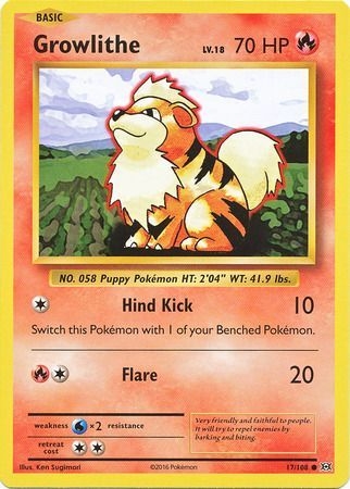 Growlithe - 17/108 - Common