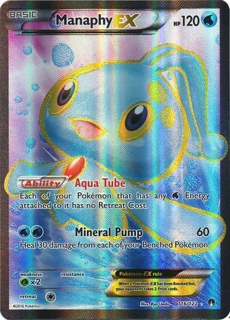 Manaphy EX - 116/122 - Full Art Ultra Rare