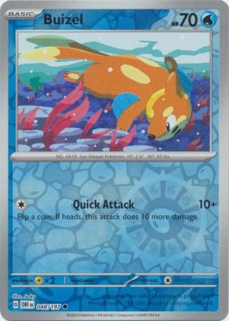 Buizel - 048/197 - Common Reverse Holo