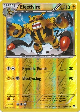 Electivire - 43/122 - Uncommon Reverse Holo
