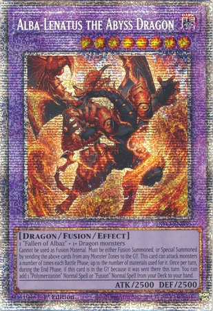 Alba-Lenatus the Abyss Dragon - DIFO-EN035 - Starlight Rare 1st Edition