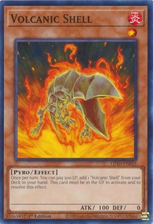 Volcanic Shell - LD10-EN025 - Common 1st Edition