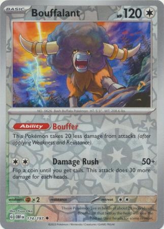 Bouffalant - 174/197 - Uncommon Reverse Holo