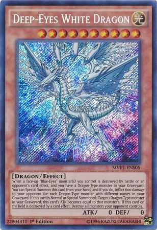 Deep-Eyes White Dragon - MVP1-ENS05 - Secret Rare 1st Edition