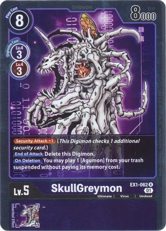 SkullGreymon - EX1-062 - Rare