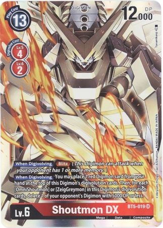 Shoutmon DX - BT5-019 - Super Rare