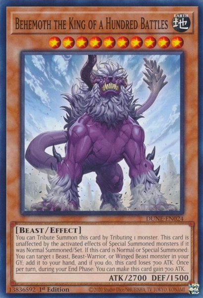 Behemoth the King of a Hundred Battles - DUNE-EN024 - Common 1st Edition