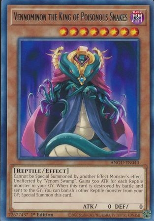 Vennominon the King of Poisonous Snakes - ANGU-EN040 - Rare 1st Edition