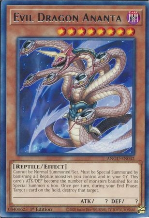 Evil Dragon Ananta - ANGU-EN042 - Rare 1st Edition