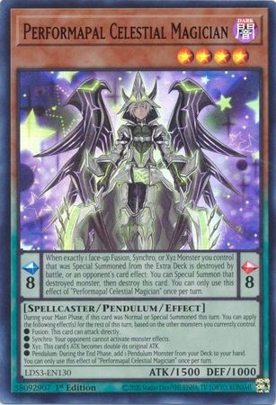 Performapal Celestial Magician (Red) - LDS3-EN130 - Ultra Rare 1st Edition