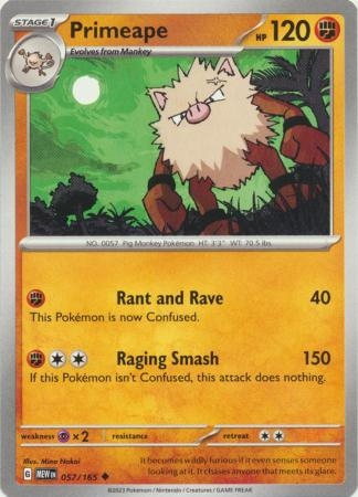 Primeape - 057/165 - Uncommon