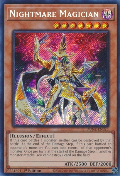 Nightmare Magician - DUNE-EN025 - Secret Rare 1st Edition