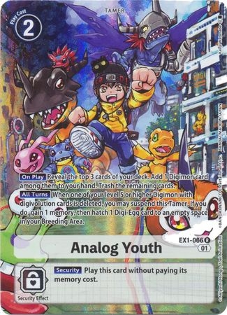 Analog Youth (Alternate Art) - EX1-066 - Rare