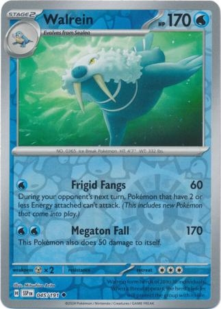 Walrein - 045/191 - Uncommon Reverse Holo