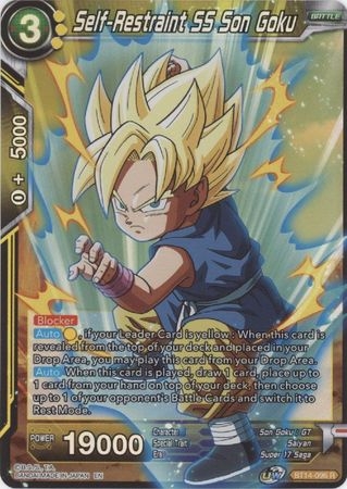 Self-Restraint SS Son Goku - BT14-096 - Rare Foil