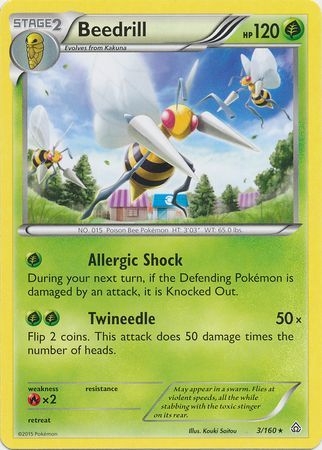 Beedrill - 3/160 - Rare