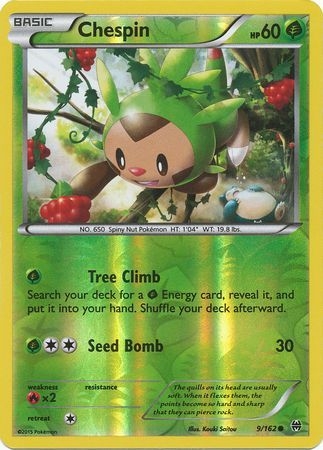 Chespin - 9/162 - Common Reverse Holo