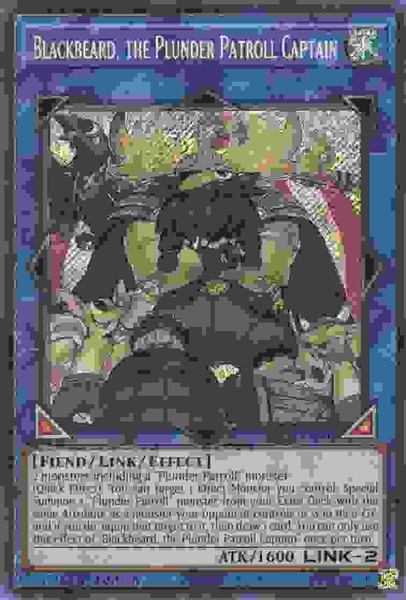 Blackbeard, the Plunder Patroll Captain - BLCR-EN094 - Secret Rare 1st Edition