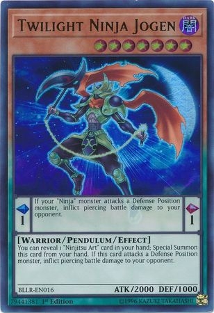 Twilight Ninja Jogen - BLLR-EN016 - Ultra Rare 1st Edition
