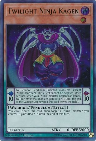 Twilight Ninja Kagen - BLLR-EN017 - Ultra Rare 1st Edition