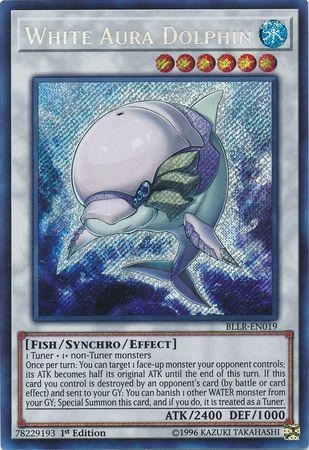 White Aura Dolphin - BLLR-EN019 - Secret Rare 1st Edition