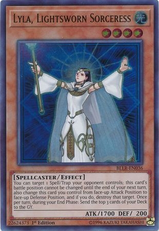 Lyla, Lightsworn Sorceress - BLLR-EN036 - Ultra Rare 1st Edition