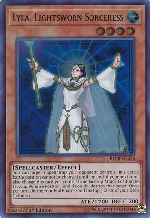 Lyla, Lightsworn Sorceress - BLLR-EN036 - Ultra Rare 1st Edition