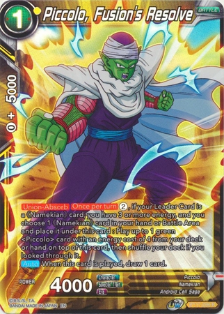 Piccolo, Fusion's Resolve - BT17-099 - Rare Foil