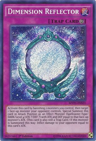 Dimension Reflector - MVP1-ENS21 - Secret Rare 1st Edition