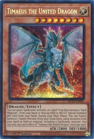 Timaeus the United Dragon - MP23-EN003 - Prismatic Secret Rare 1st Edition