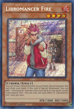 Libromancer Fire - DIFO-EN000 - Secret Rare 1st Edition