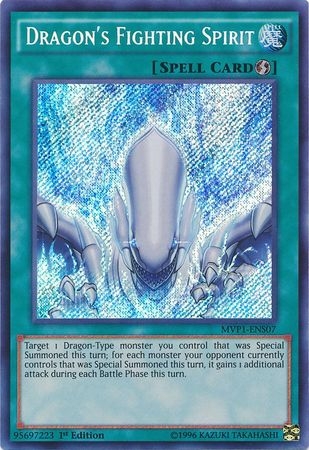 Dragon's Fighting Spirit - MVP1-ENS07 - Secret Rare 1st Edition