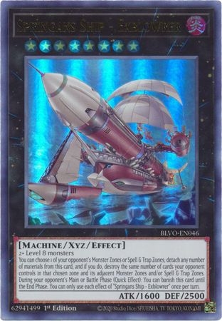 Springans Ship - Exblowrer - BLVO-EN046 - Ultra Rare 1st Edition