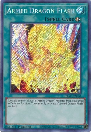 Armed Dragon Flash - BLVO-EN051 - Secret Rare 1st Edition