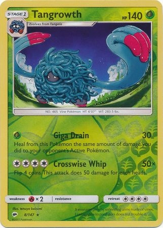 Tangrowth - 8/147 - Rare Reverse Holo