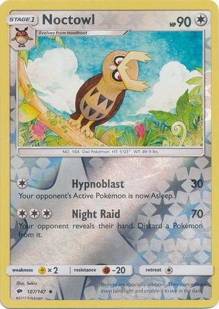 Noctowl - 107/147 - Uncommon Reverse Holo