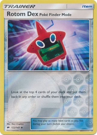 Rotom Dex Poke-Finder Mode - 122/147 - Uncommon Reverse Holo