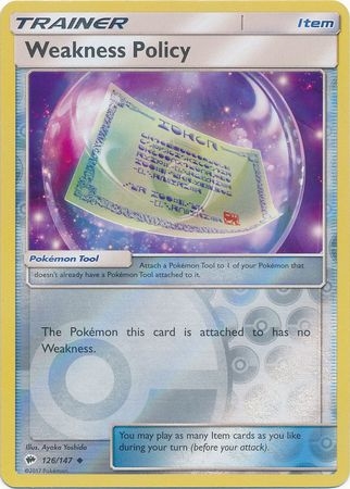 Weakness Policy - 126/147 - Uncommon Reverse Holo