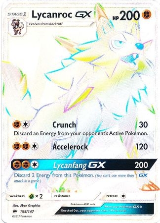 Lycanroc GX - 155/147 - Hyper Rare