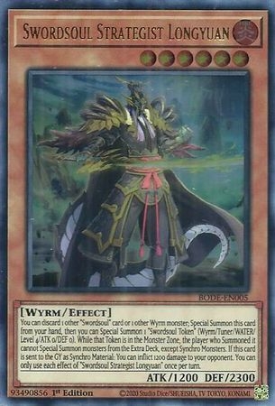 Swordsoul Strategist Longyuan - BODE-EN005 - Ultra Rare 1st Edition